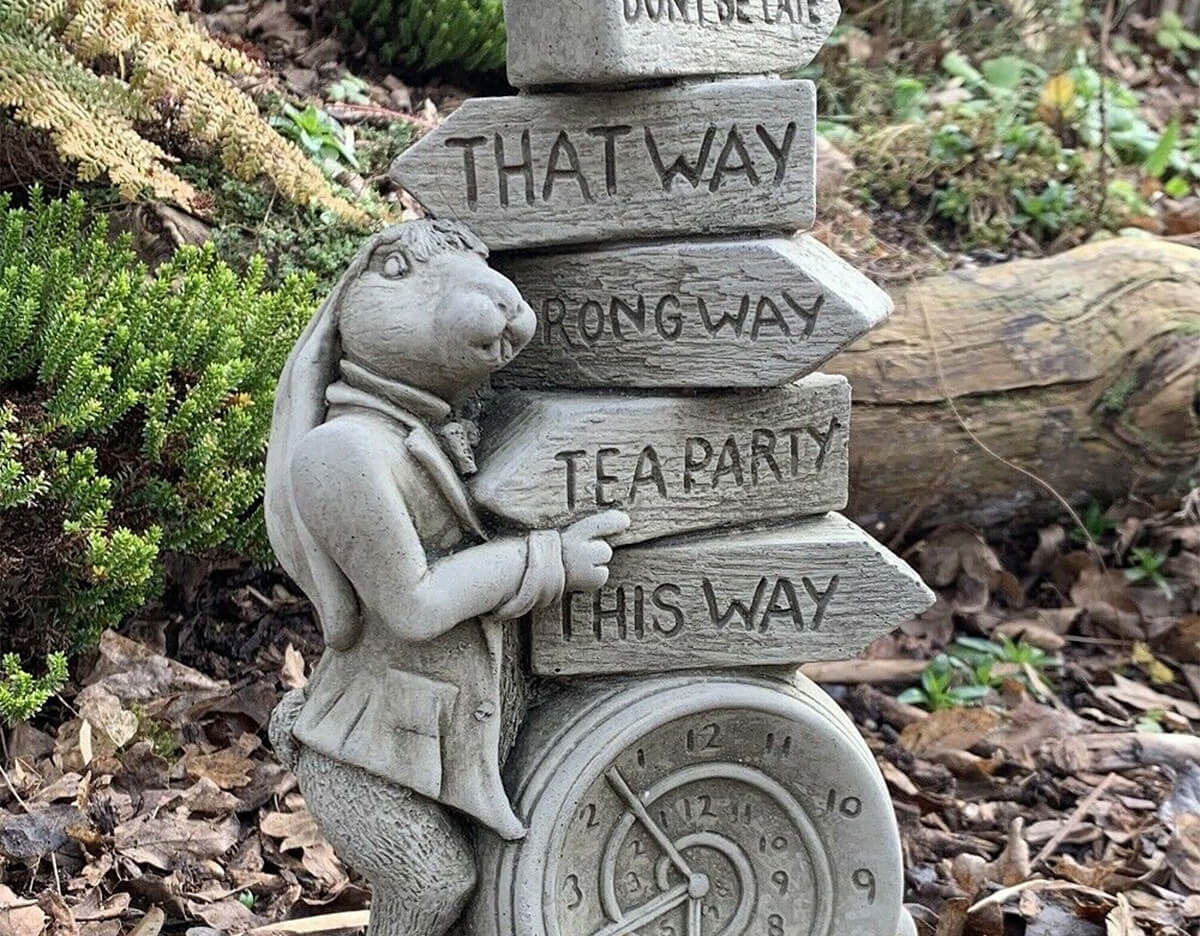 alice in wonderland statue garden