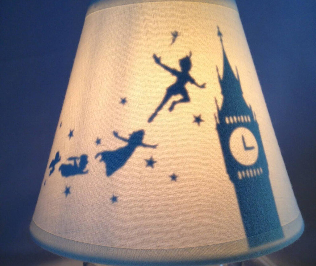 Nightlight with Big Ben and a flying Peter, Wendy, John, and Michael
