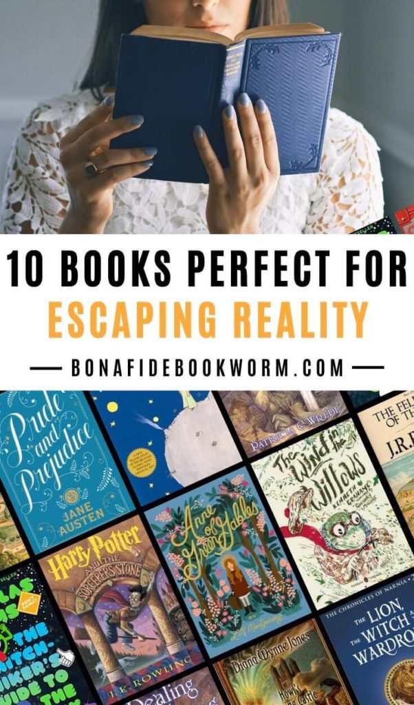 Pinterest image for books to escape into article