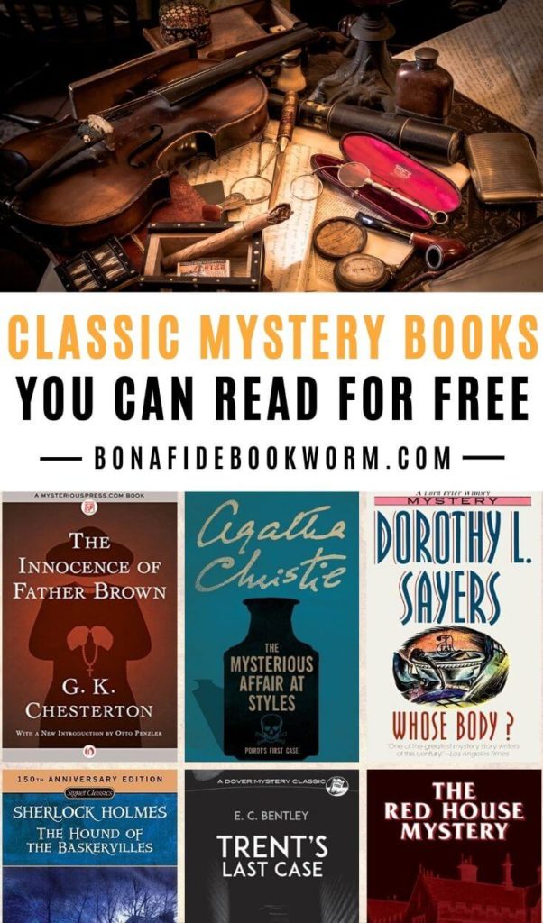 10+ Free Mystery Books To Read Online Today - Bona Fide Bookworm