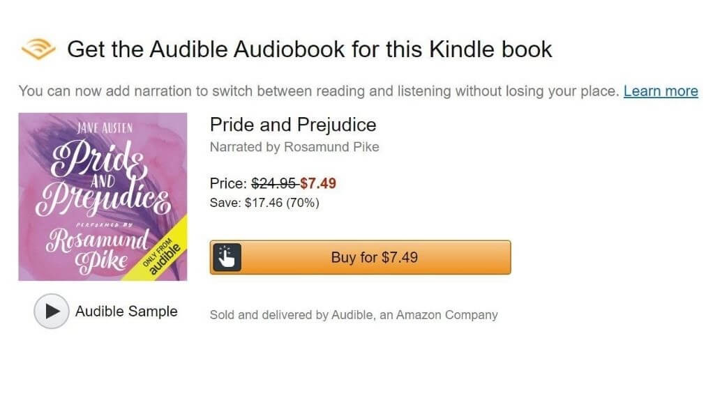 good kindle books with audible narration