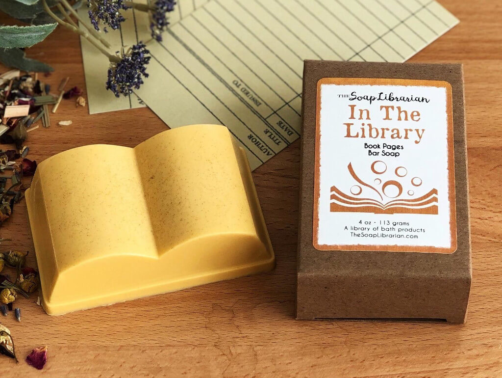 Jabón en forma de libro de biblioteca del Bibliotecario de jabón