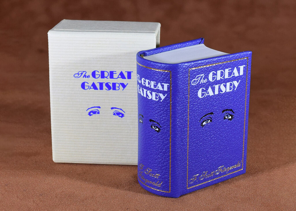 Miniature book version of The Great Gatsby. By Miniature Books USA