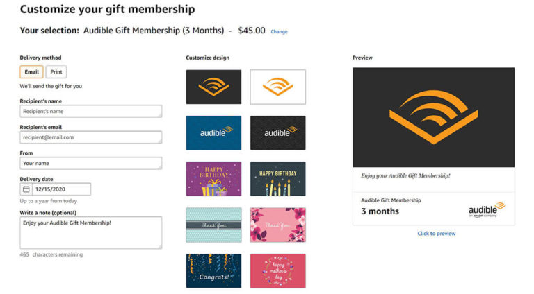 How to Gift Audible Credits by Buying Credits or Using Your Own - Bona