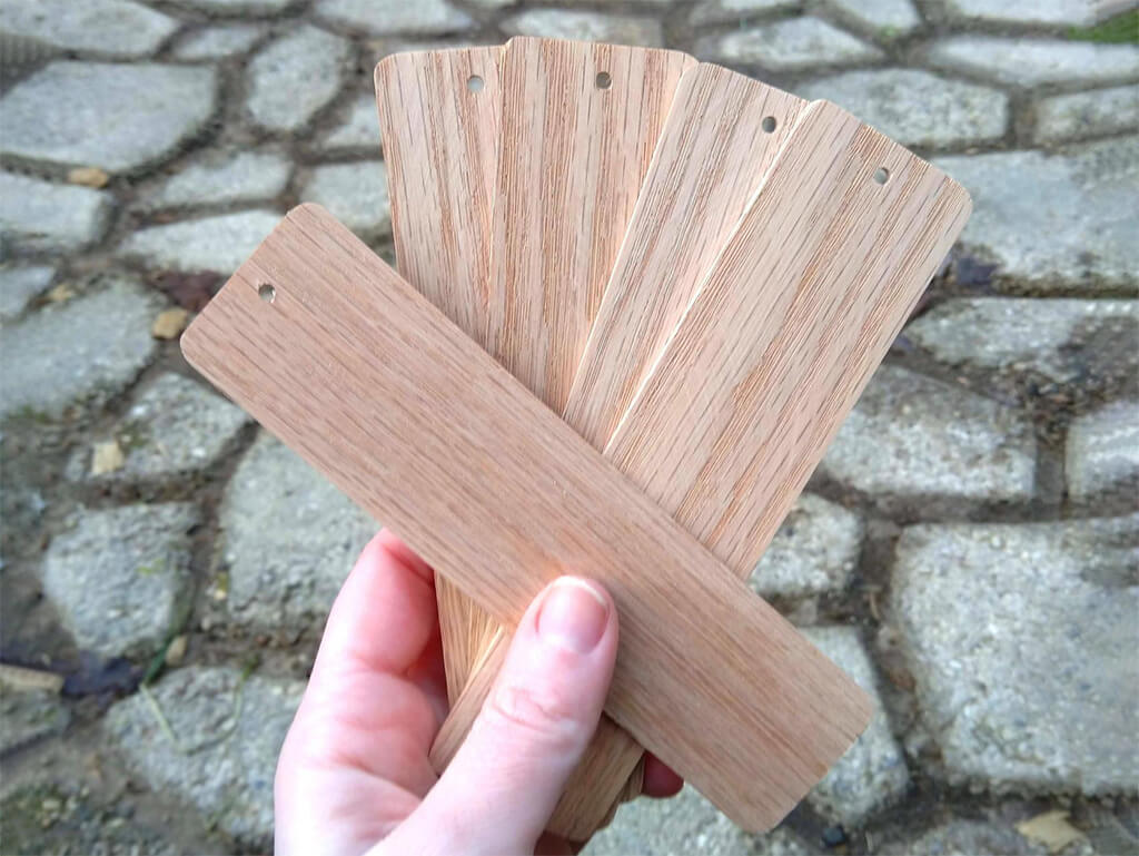 Rectangular blank wood bookmarks by Digi Handmade Designs