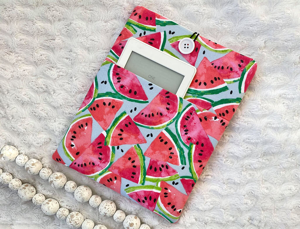 Watermelon pattern book sleeve by CPickeringCo