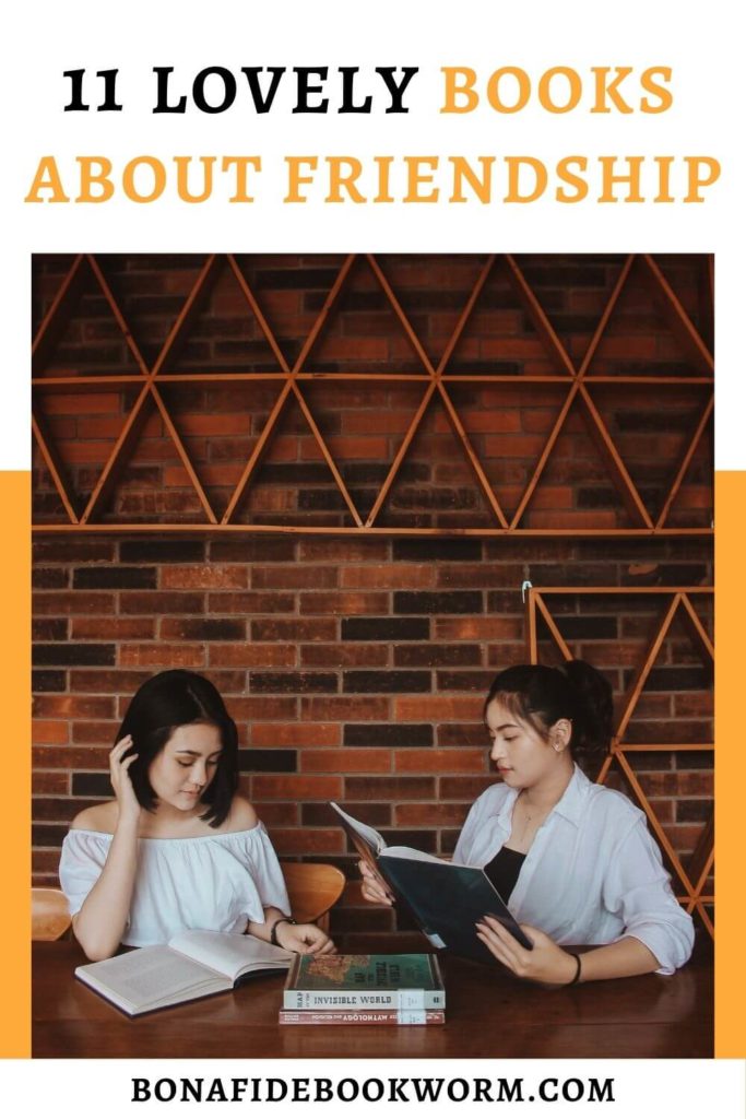 Pinterest image for books about friendship article