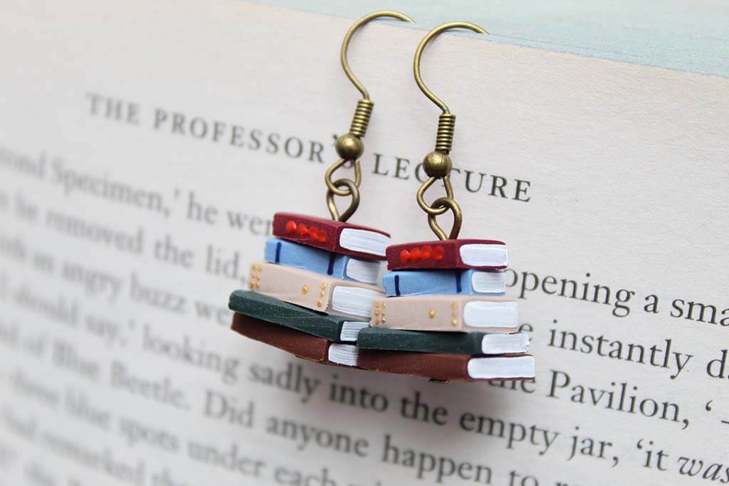 bibliophile witch Lion and wardrobe book lover gift for writer Narnia book earrings book jewelry book earrings dangle bookworm