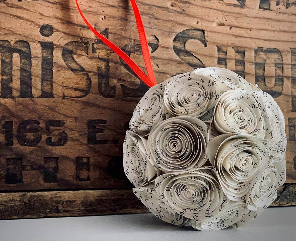 Ornament made of paper roses by Bensgp3