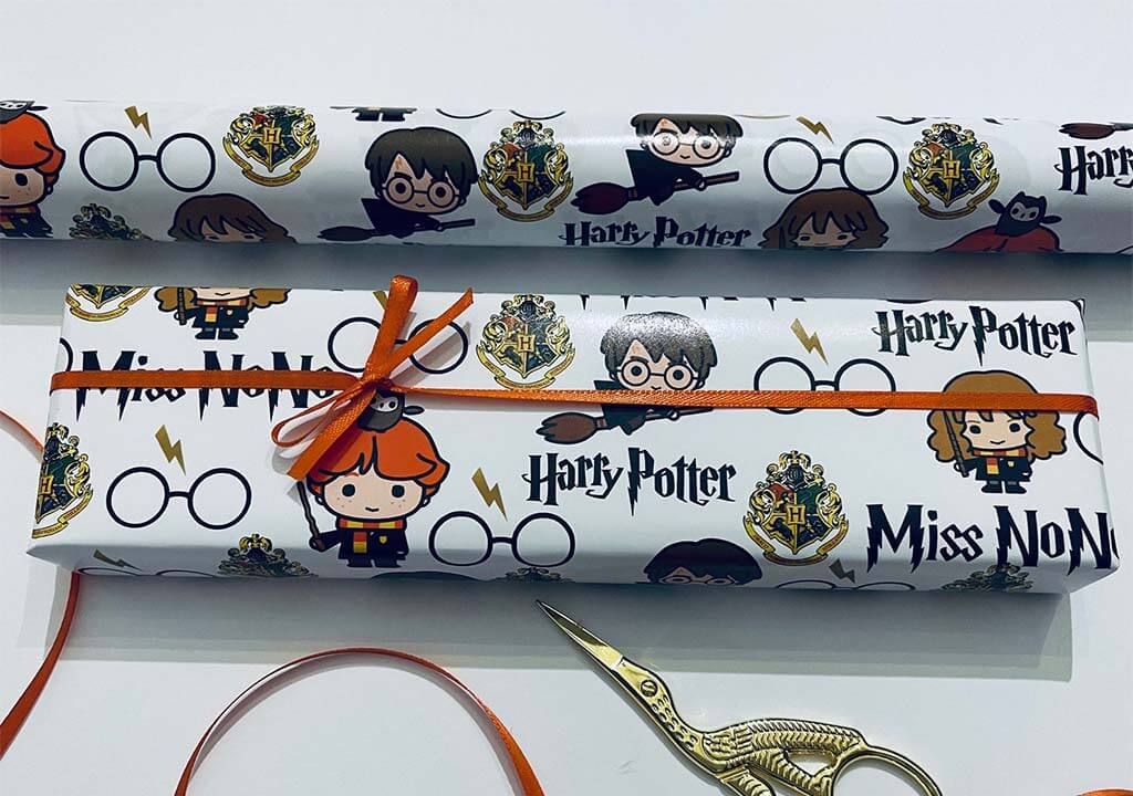Harry Potter Birthday Wrapping Paper 4M Roll, Officially Licensed