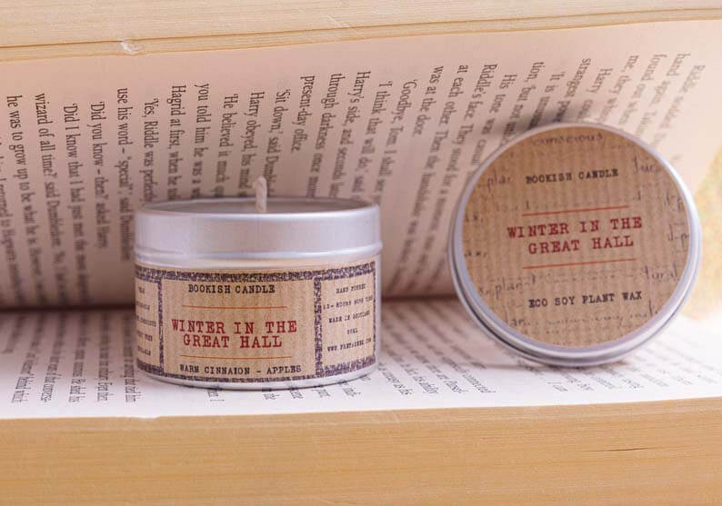 Candle tin called "Winter in the Great Hall" by PretAGeek