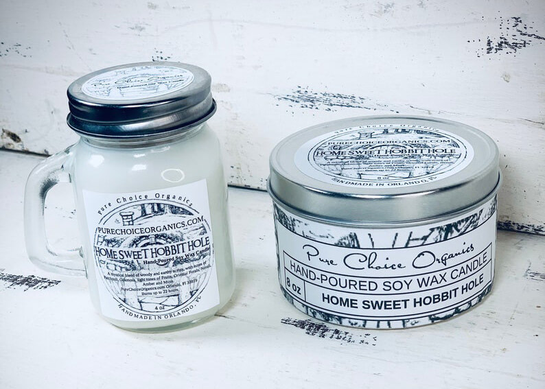 Candle named Home Sweet Hobbit Hole by PureChoiceOrganics